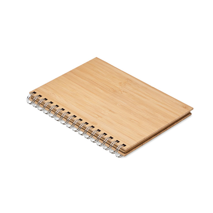 A5 ring bound Bamboo notebook - BRAM - wood