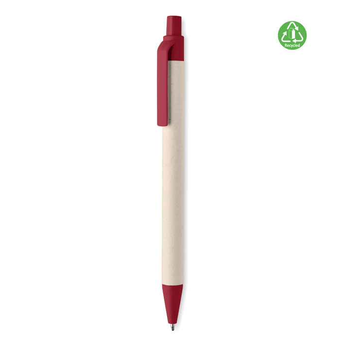 Kugelschreiber Milchkarton - MITO PEN - Rot