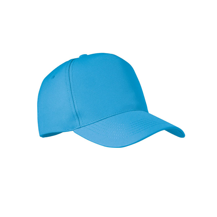 PET 5 panel baseball cap - SENGA - turquoise