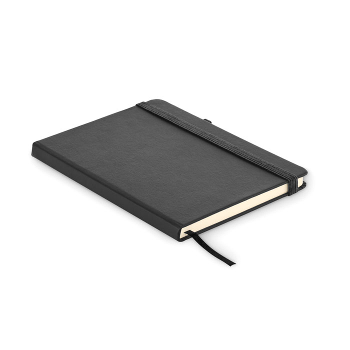Recycled PU A5 lined notebook - ARPU - black