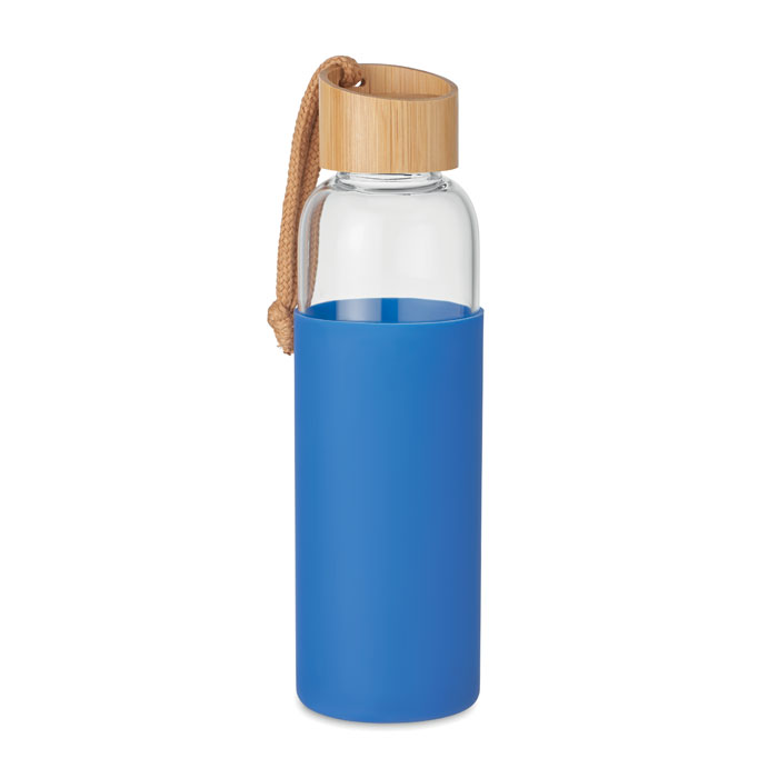 Trinkflasche Glas 500 ml - CHAI - königsblauen  