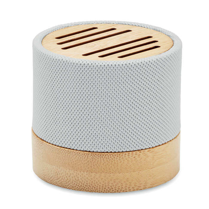 Bamboo RPET wireless speaker - BOOL - white