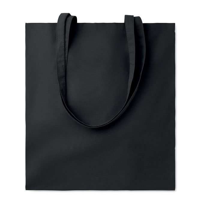 Organic cotton shopping bag EU - TURA COLOUR - black