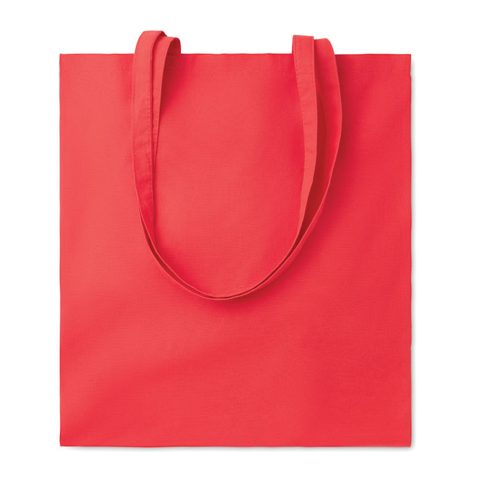 Organic cotton shopping bag EU - TURA COLOUR - red