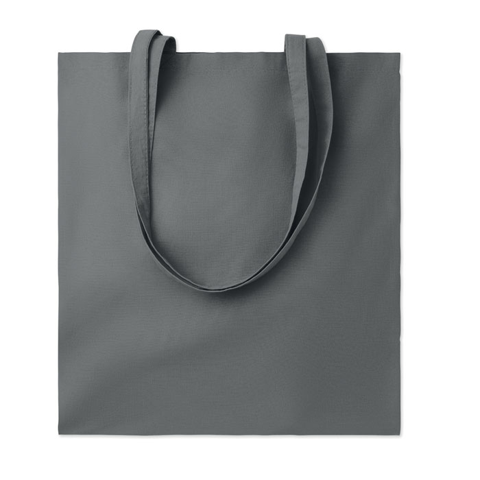 Organic cotton shopping bag EU - TURA COLOUR - stone grey