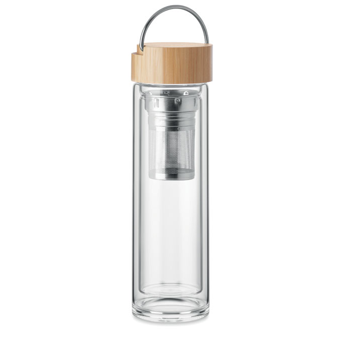 Trinkflasche Glas 400ml - BATAMI - Transparente