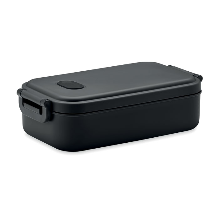 Lunchbox recyceltes PP 800 ml - INDUS - schwarz