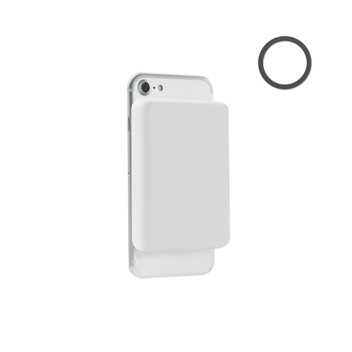 Magnetic wireless charger 10W - DOUBLETIC - white