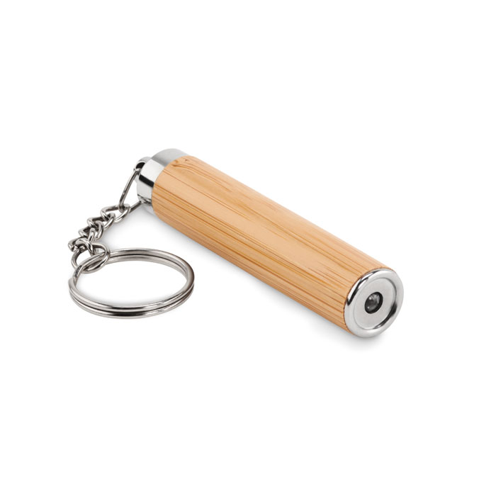 Schlüsselring mit Taschenlampe - PIANTI - Holz