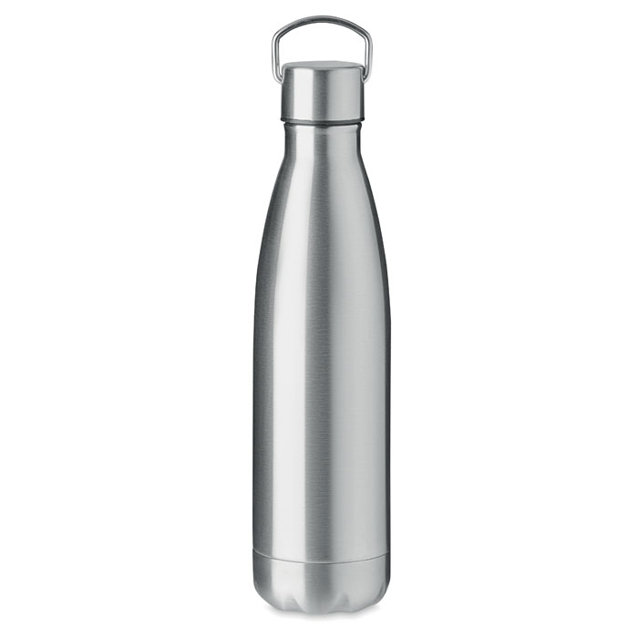 Doppelwandige Flasche 500ml - ARCTIC - mattes Silber