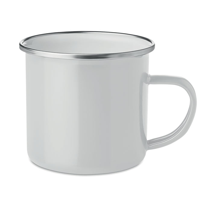 Sublimation mug enamel layer - PLATEADO - white