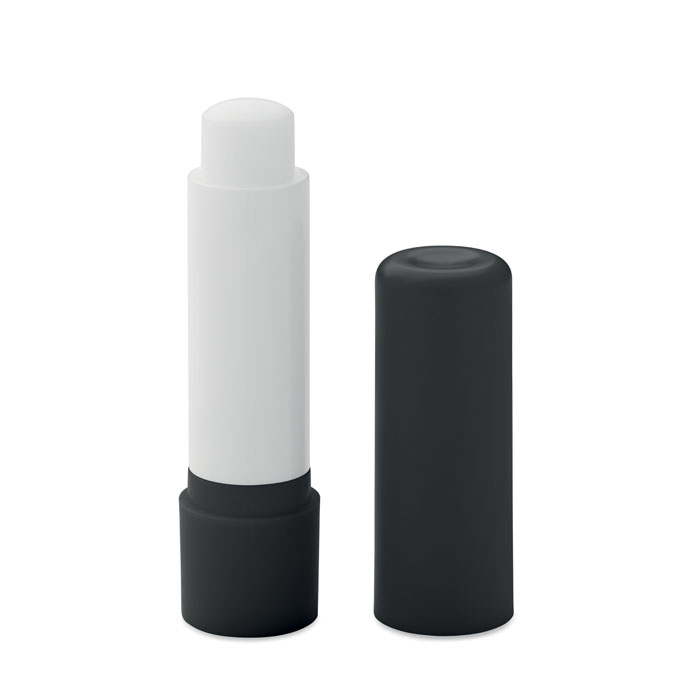 Vegan lip balm in recycled ABS - VEGAN GLOSS - black