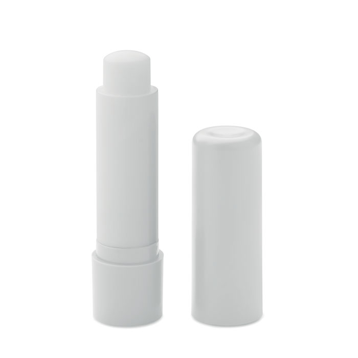 Vegan lip balm in recycled ABS - VEGAN GLOSS - white