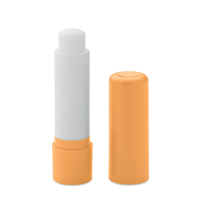 Vegan lip balm in recycled ABS - VEGAN GLOSS - orange