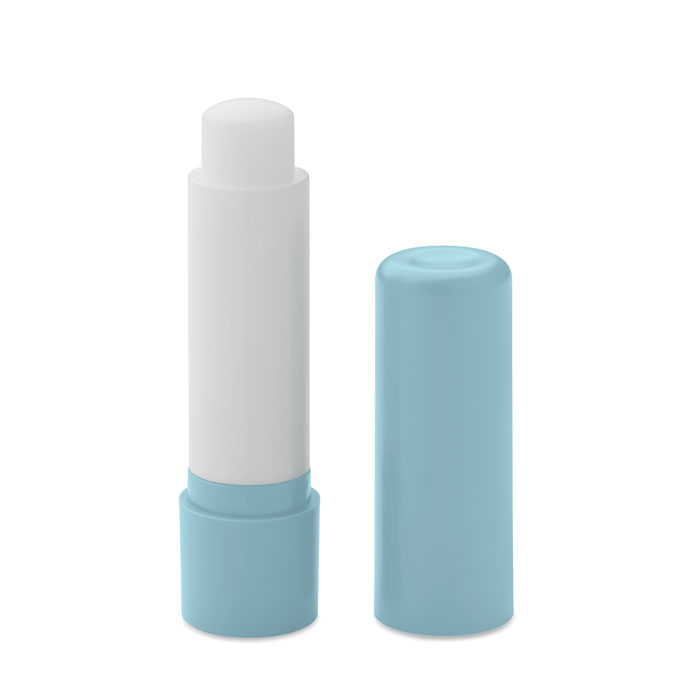 Vegan lip balm in recycled ABS - VEGAN GLOSS - baby blue