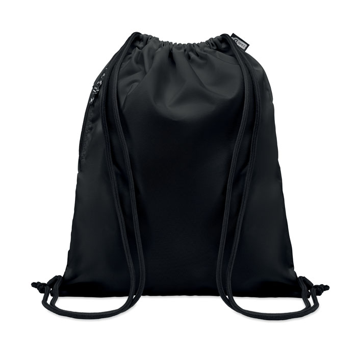 Large drawstring bag 300D RPET - NIGHT - black