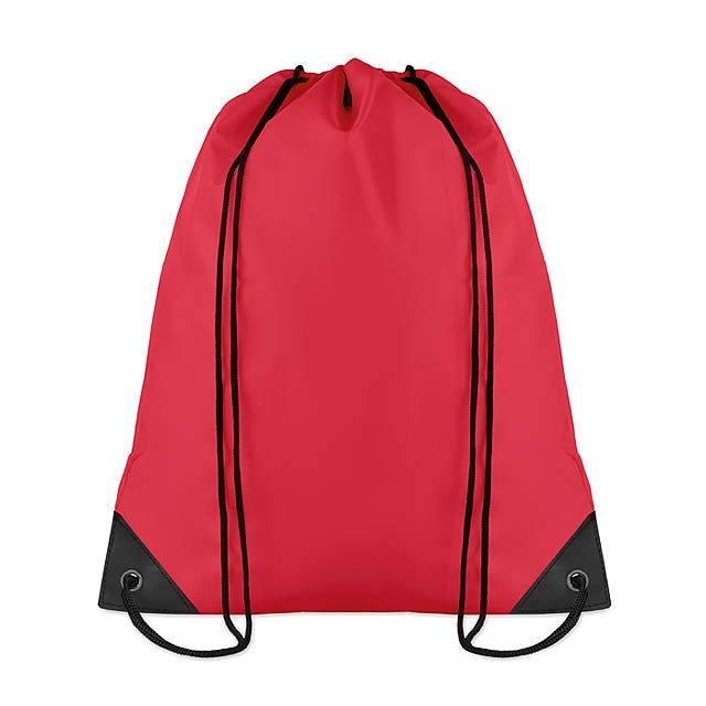 190T polyester backpack - red