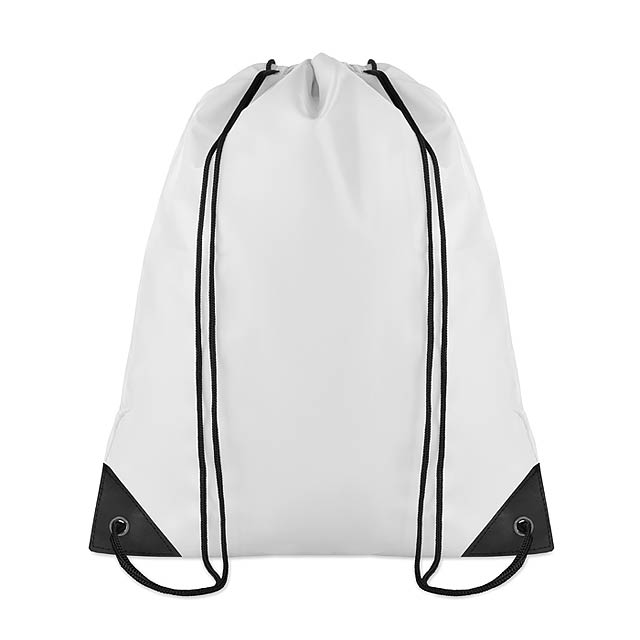 190T polyester backpack - white
