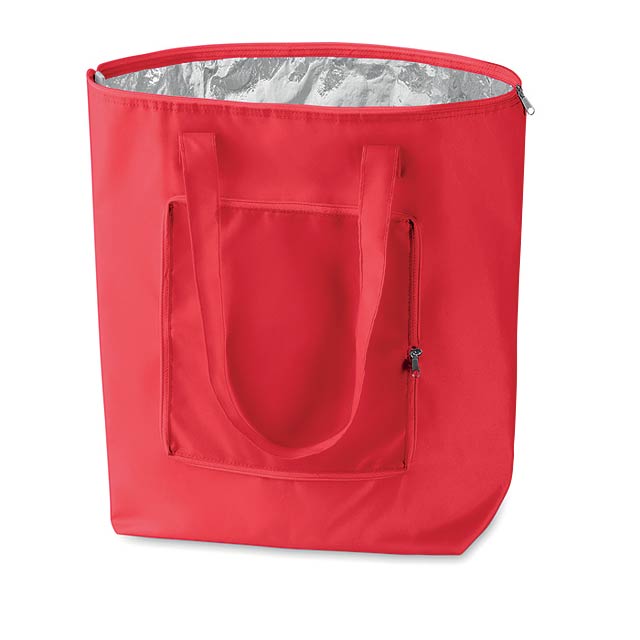 Foldable cooler shopping bag   MO7214-05 - red