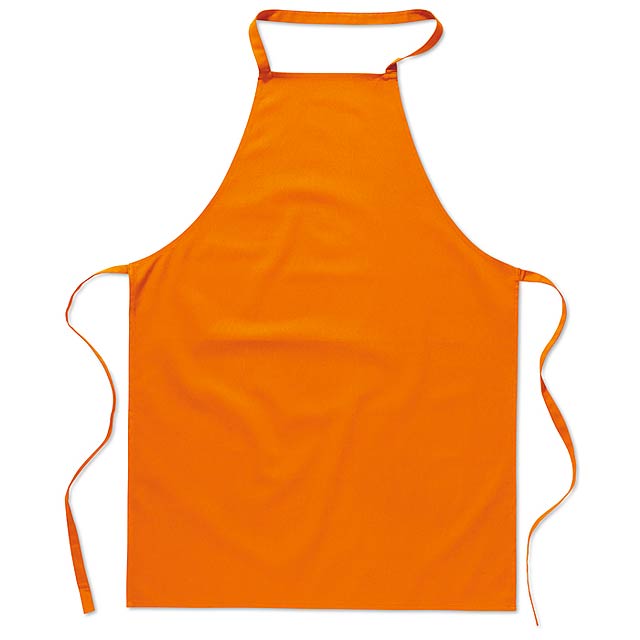 Kitchen apron in cotton MO7251-10 - orange