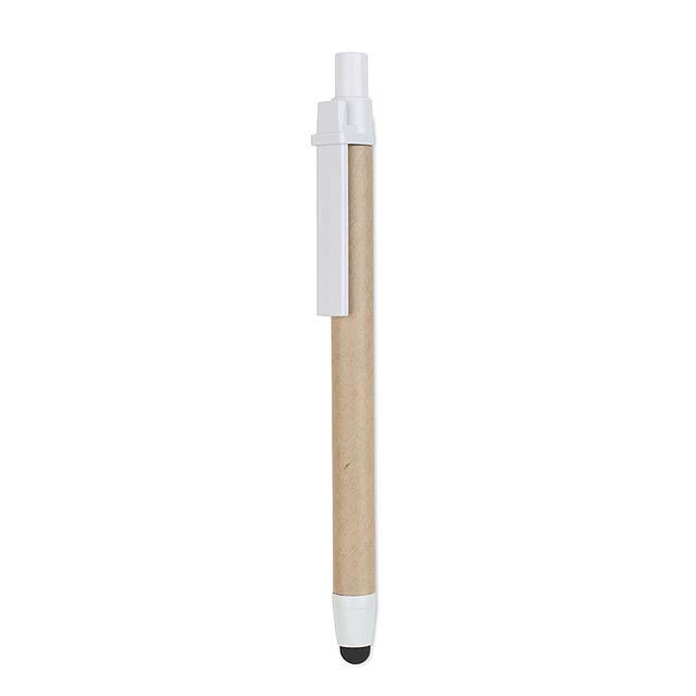 Recycled carton touch pen  - white