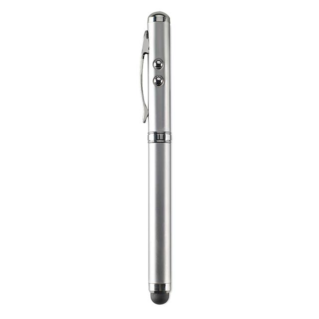 Laserpointer Touch-Pen - mattes Silber