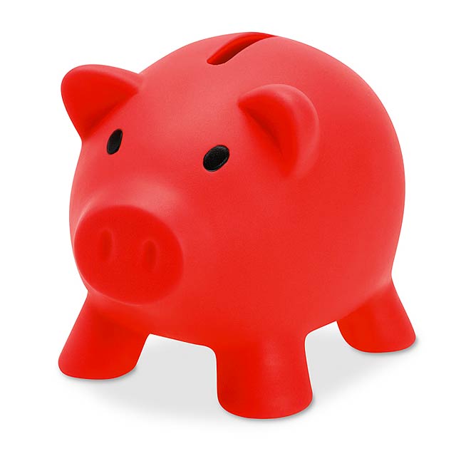 Piggy bank MO8132-05 - red