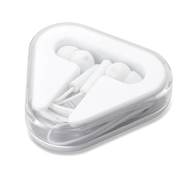 Kopfhörer in Kunststoff-Verpac - Weiß 
