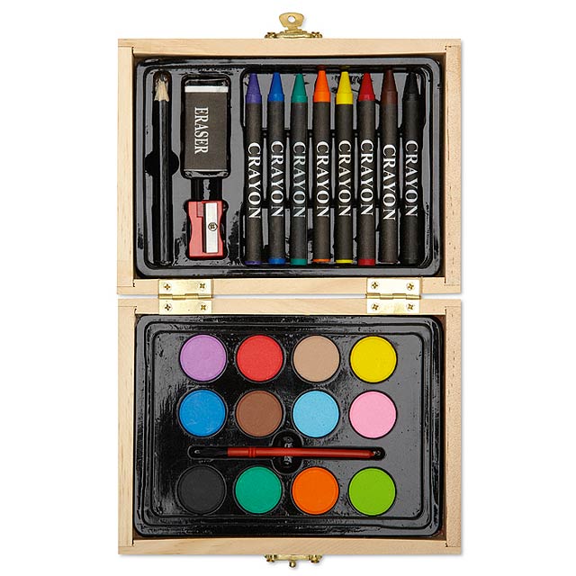 Painting set in wooden box MO8249-40 - wood