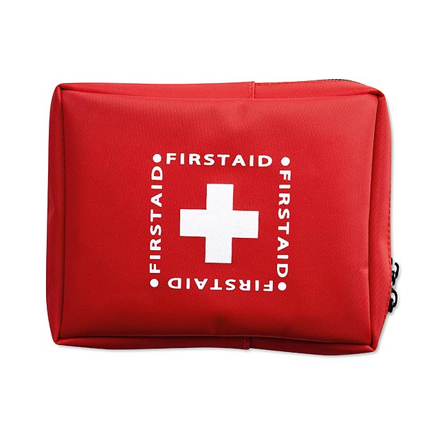 Erstehilfe-Reisebox - Rot