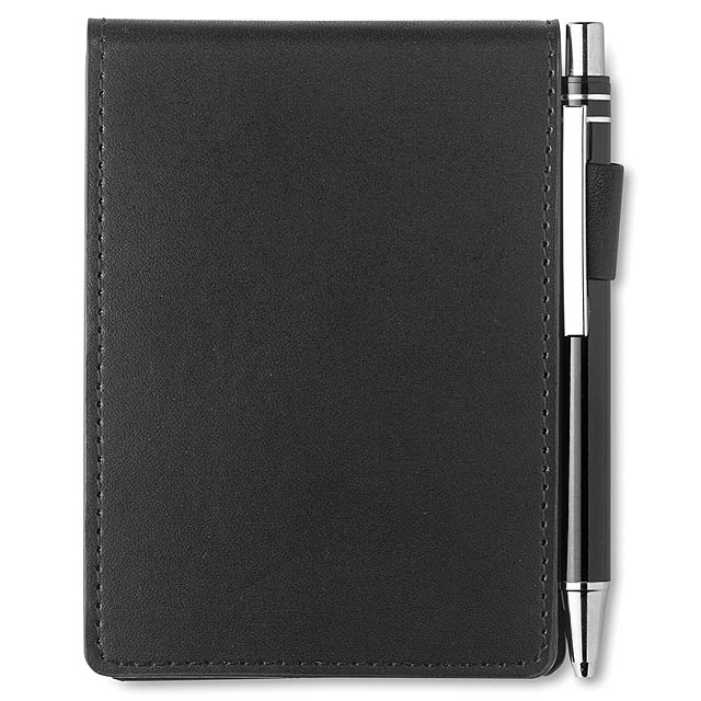 A7 notebook in PU pouch  - black