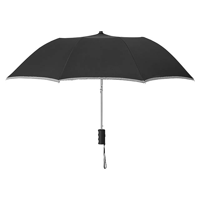 21 inch 2 fold umbrella  - black
