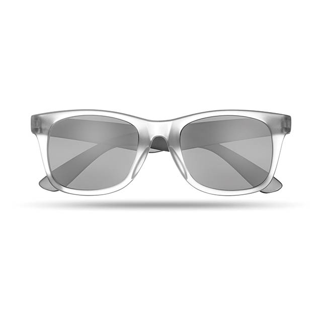 Sunglasses with mirrored lense - black