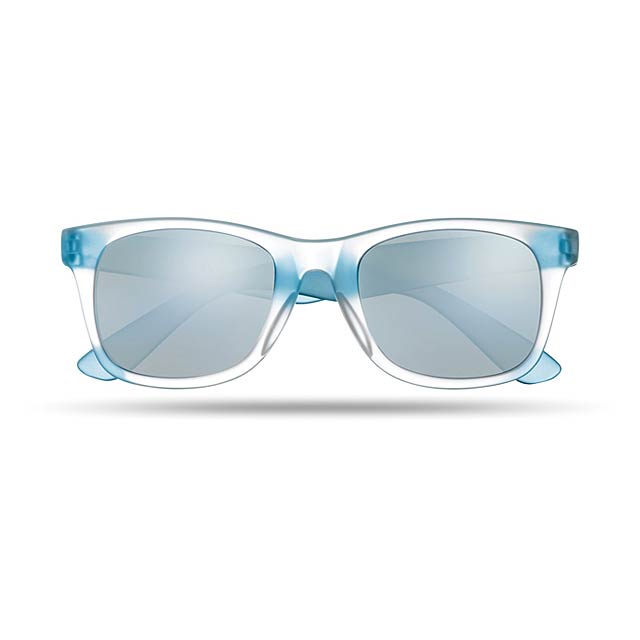 Sonnenbrille mit verspiegelten Linse - blau