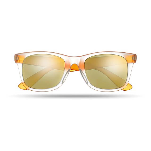 Sonnenbrille mit verspiegelten Linse - Orange