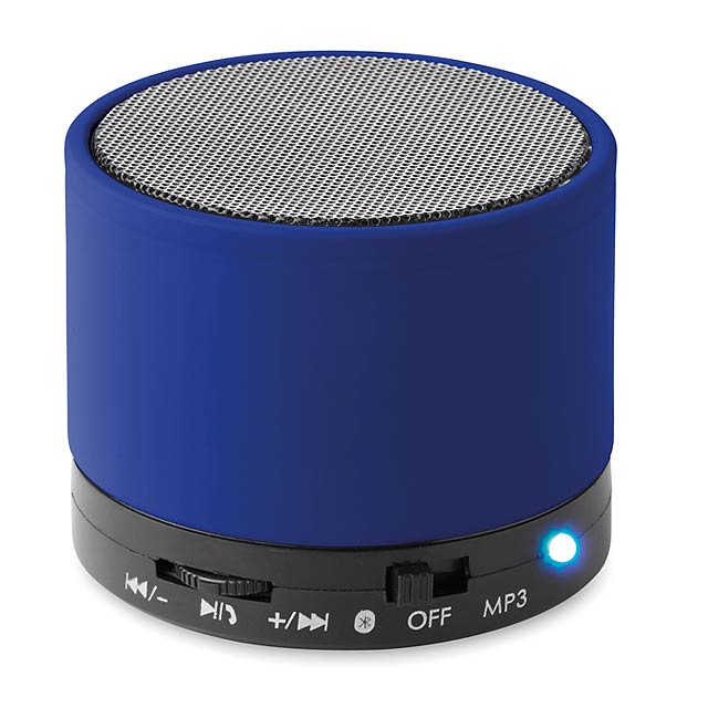 Round Bluetooth speaker  - royal blue
