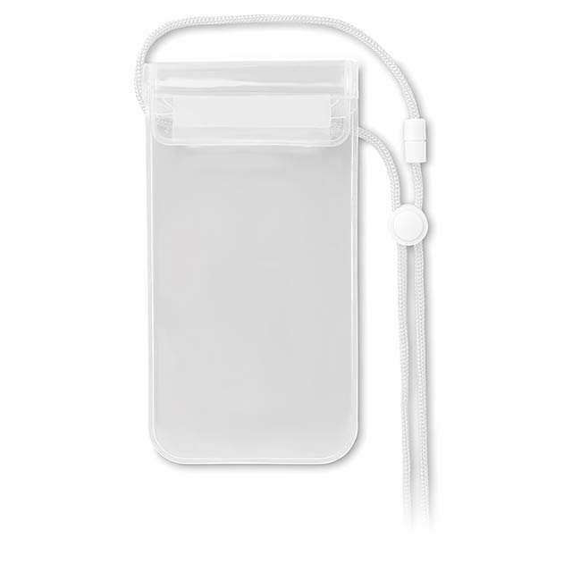 Smartphone waterproof pouch  - transparent white