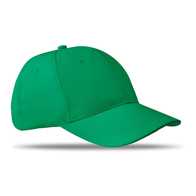 6 panels baseball cap  - green