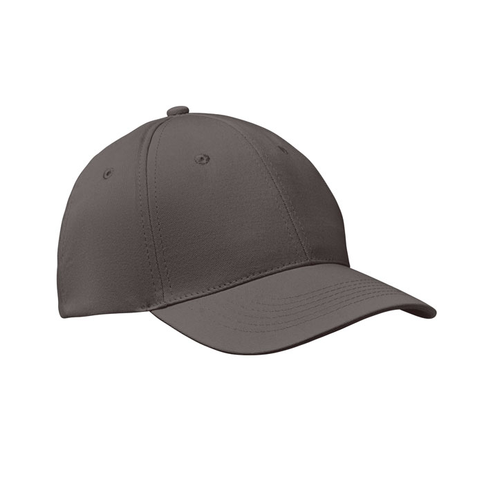 6 panels baseball cap - BASIE - stone grey