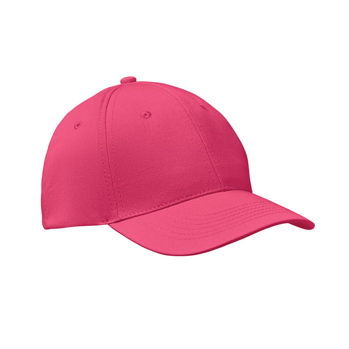 6 panels baseball cap - BASIE - fuchsia