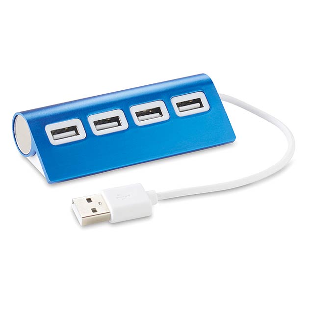 4-Port-USB-Hub - blau