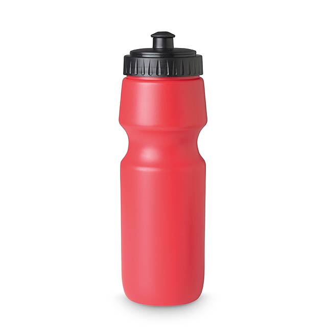 Sportovní lahev na pití z pevného plastu. 700 ml. - červená
