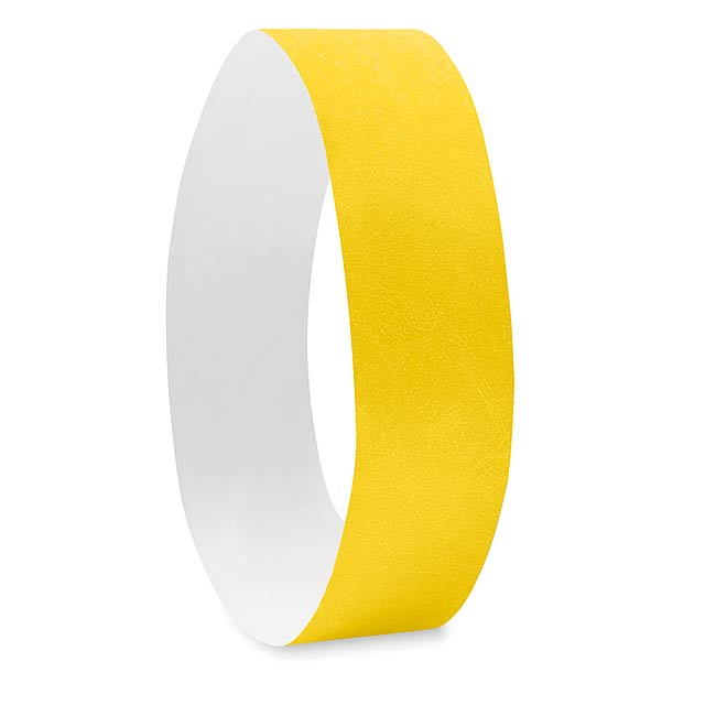 One sheet of 10 wristbands MO8942-08 - TYVEK# - yellow