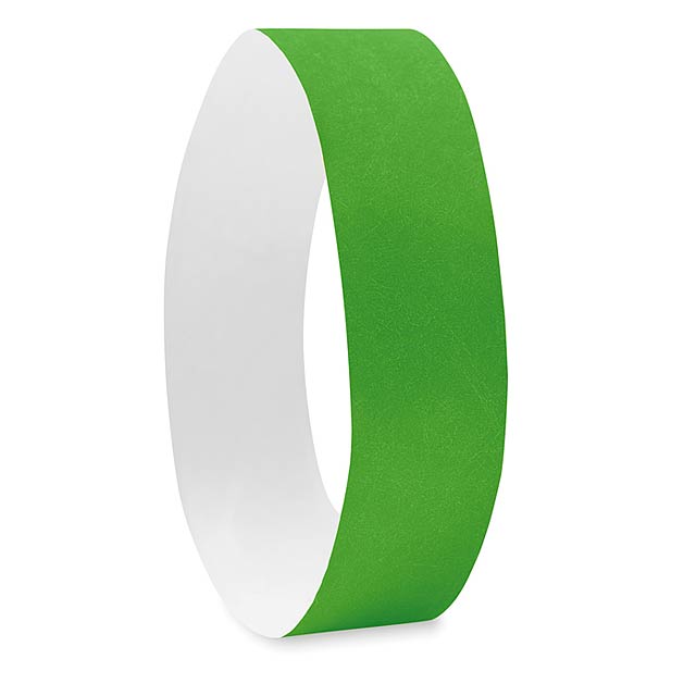 One sheet of 10 wristbands MO8942-09 - TYVEK# - green