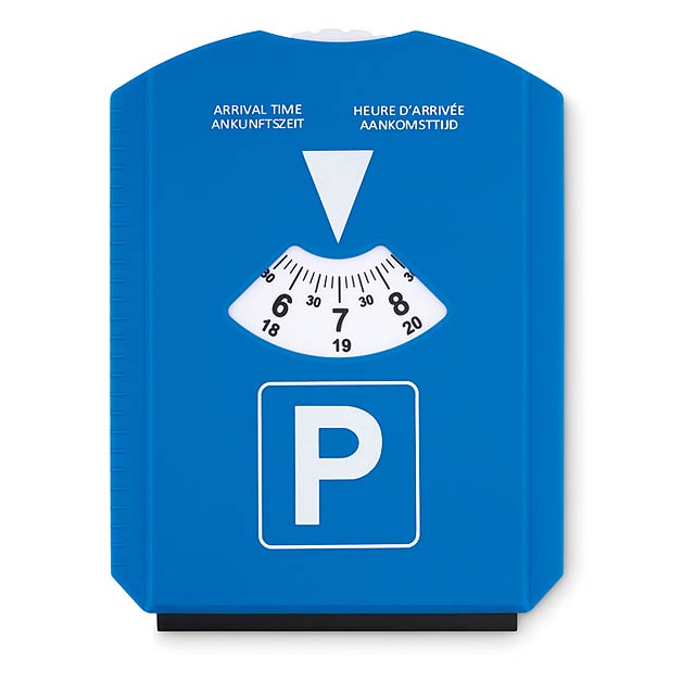 Ice scraper in parking card - PARK & SCRAP - blau