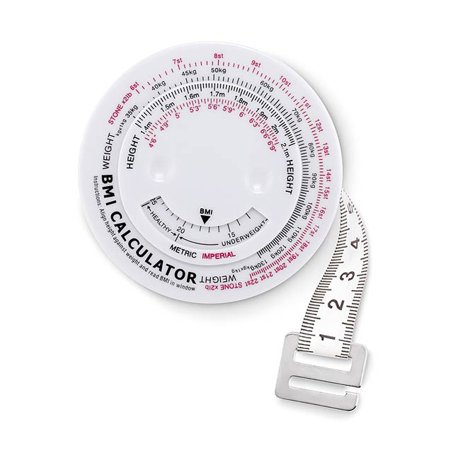 BMI measuring tape - MEASURE IT - white