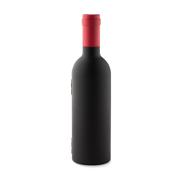 Bottle shape wine set - SETTIE - schwarz