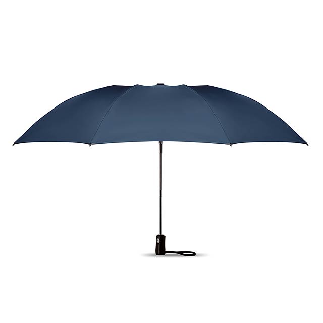Faltbarer reversibler Regenschirm - blau