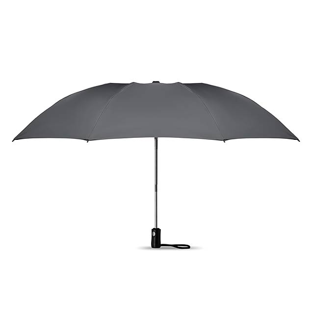 Faltbarer reversibler Regenschirm - Grau