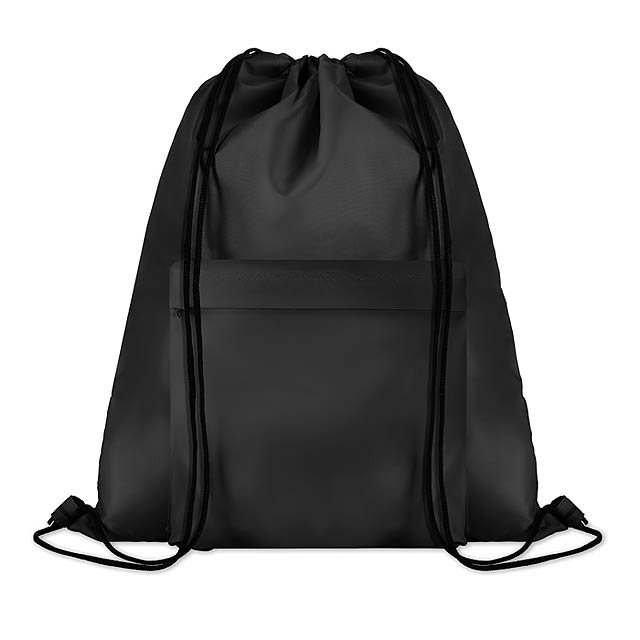Velký batoh se šňůrkami - Pocket Shoop - černá